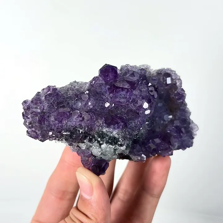 Natural Tanzanite Fluorite, Mineral Specimen:Fujian,China (100*55*40MM) - image 3