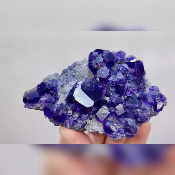 Natural Tanzanite Fluorite, Mineral Specimen:Fujian,China (100*60*25mm) - image 3