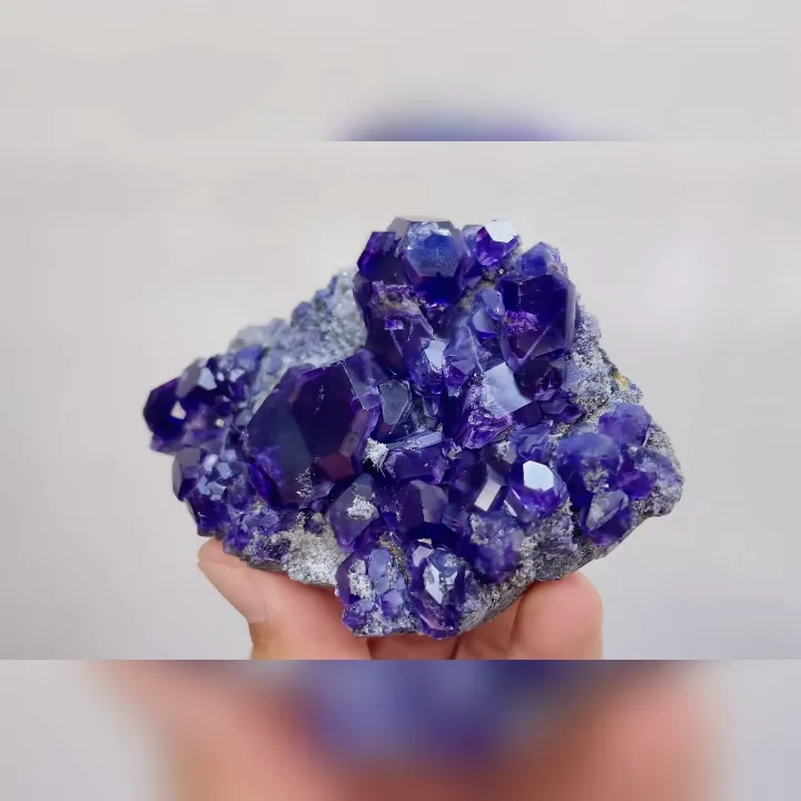Natural Tanzanite Fluorite, Mineral Specimen:Fujian,China (100*60*25mm) image