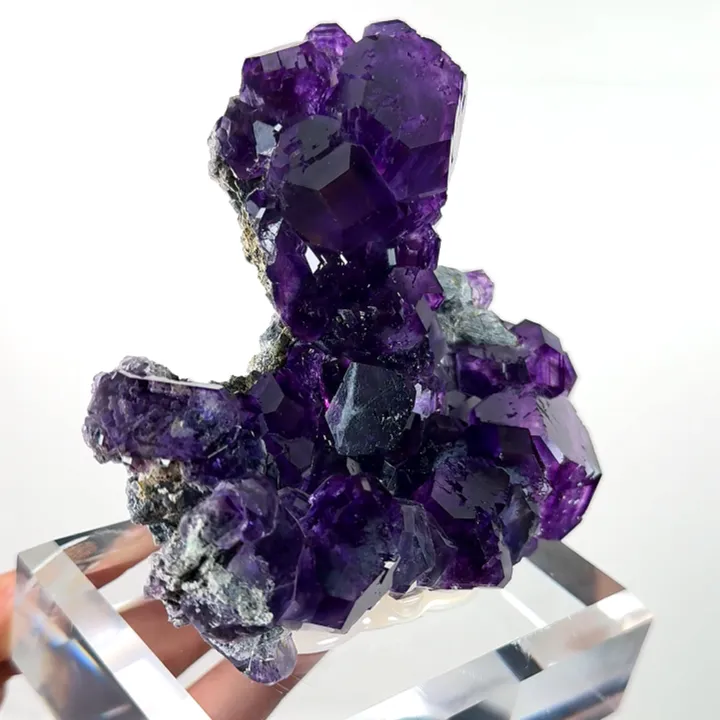 Natural Tanzanite Fluorite, Mineral Specimen:Fujian,China (105*35*85MM) - image 3