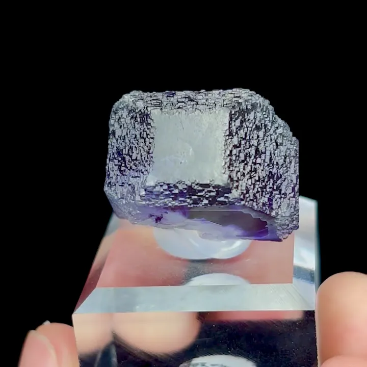 Natural Tanzanite Fluorite, Mineral Specimen:Fujian,China (20*20*20MM) - image 4
