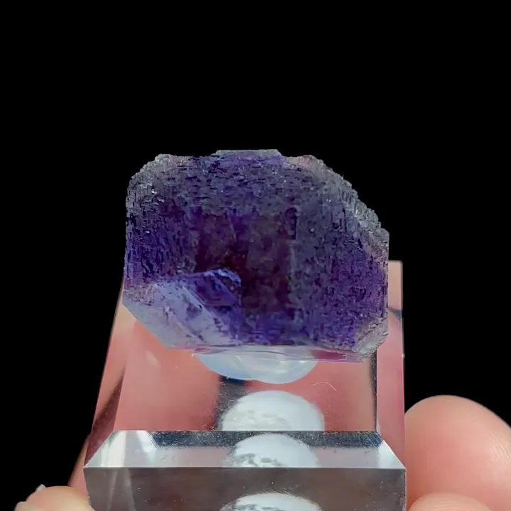 Natural Tanzanite Fluorite, Mineral Specimen:Fujian,China (20*20*20MM) - image 5