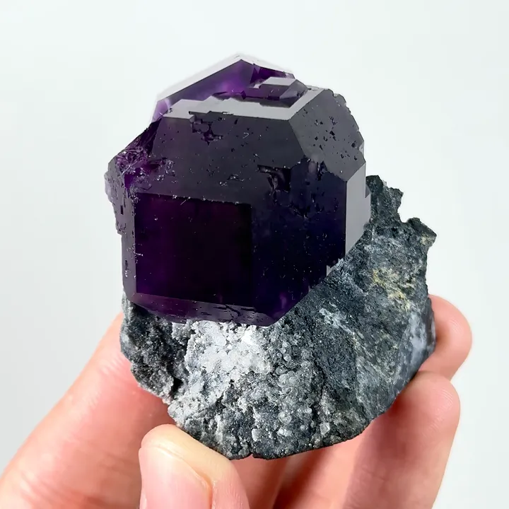 Natural Tanzanite Fluorite, Mineral Specimen:Fujian,China (50*45*35MM) - image 3