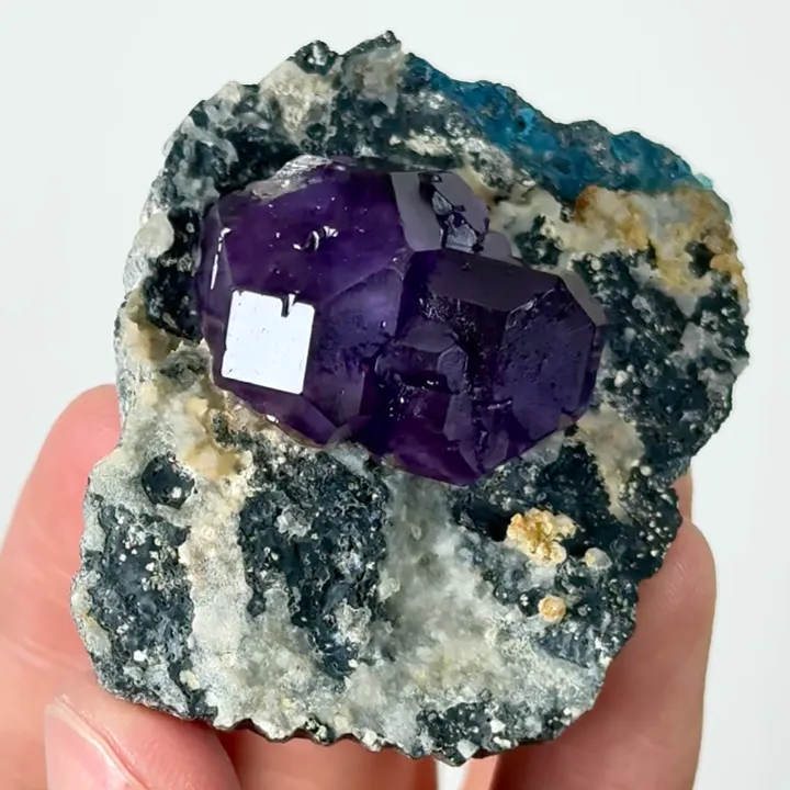 Natural Tanzanite Fluorite, Mineral Specimen:Fujian,China (55*40*22MM) - image 2