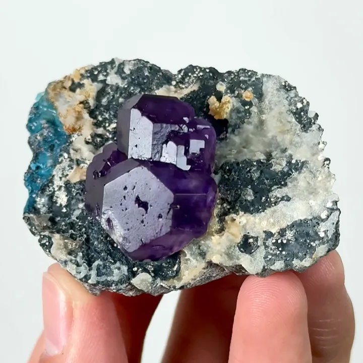 Natural Tanzanite Fluorite, Mineral Specimen:Fujian,China (55*40*22MM) - image 4