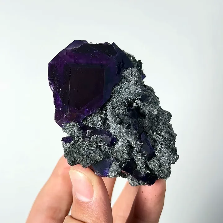 Natural Tanzanite Fluorite, Mineral Specimen:Fujian,China (55*60*50MM) - image 7