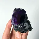 Natural Tanzanite Fluorite, Mineral Specimen:Fujian,China (55*60*50MM) - image 4