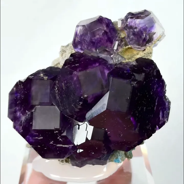 Natural Tanzanite Fluorite, Mineral Specimen:Fujian,China (60*50*30MM) - image 4