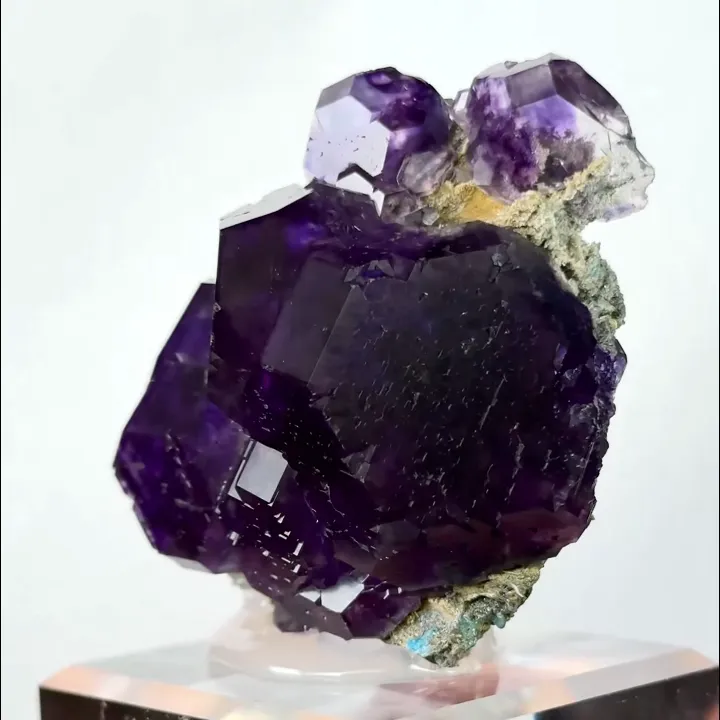 Natural Tanzanite Fluorite, Mineral Specimen:Fujian,China (60*50*30MM) - image 2