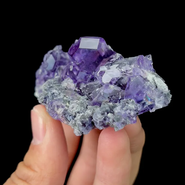 Natural Tanzanite Fluorite, Mineral Specimen:Fujian,China (70*35*25MM) - image 2