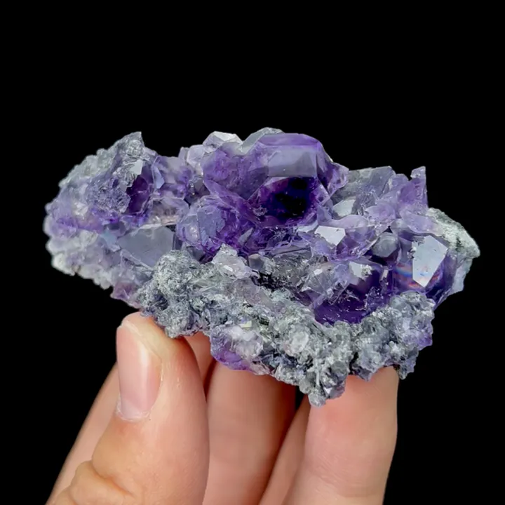 Natural Tanzanite Fluorite, Mineral Specimen:Fujian,China (70*35*25MM) image
