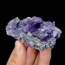 Natural Tanzanite Fluorite, Mineral Specimen:Fujian,China (70*35*25MM) - image 1