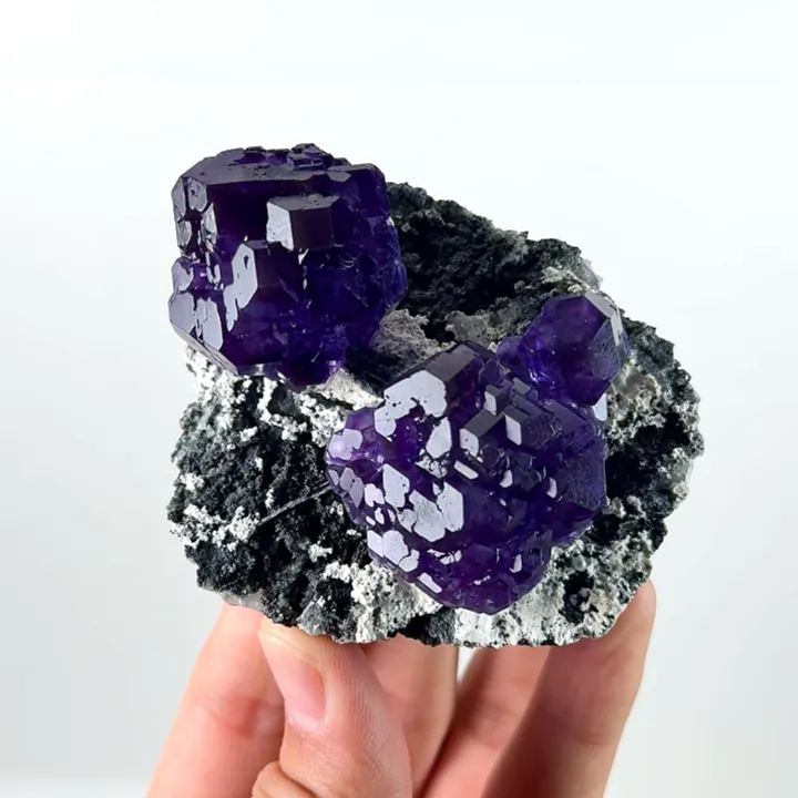 Natural Tanzanite Fluorite, Mineral Specimen:Fujian,China (75*65*40MM) - image 2