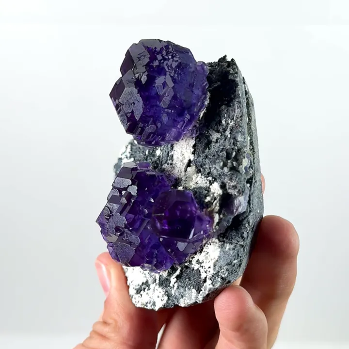Natural Tanzanite Fluorite, Mineral Specimen:Fujian,China (75*65*40MM) - image 4