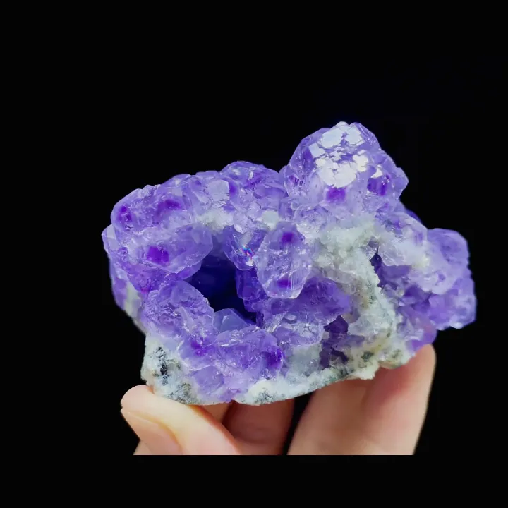 Natural Tanzanite Fluorite, Mineral Specimen:Fujian,China (80*65*40MM) - image 4