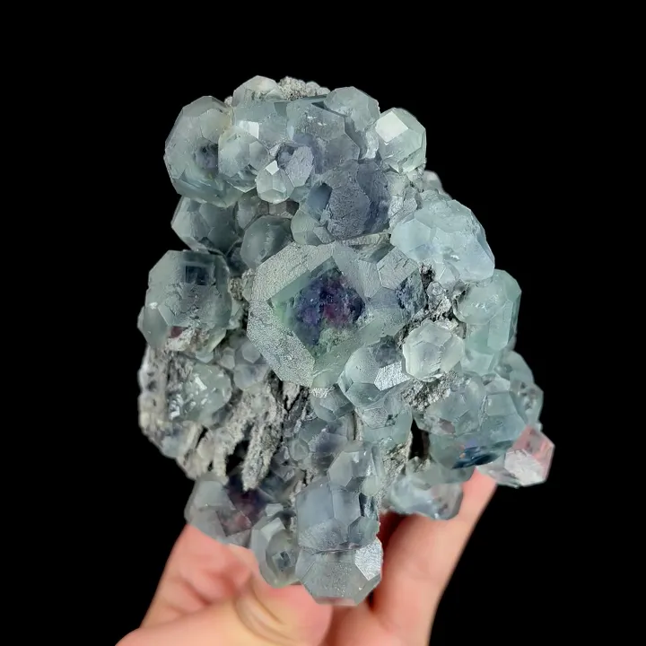 Natural Tanzanite Fluorite, Mineral Specimen:Fujian,China (95*100*75MM) - image 6