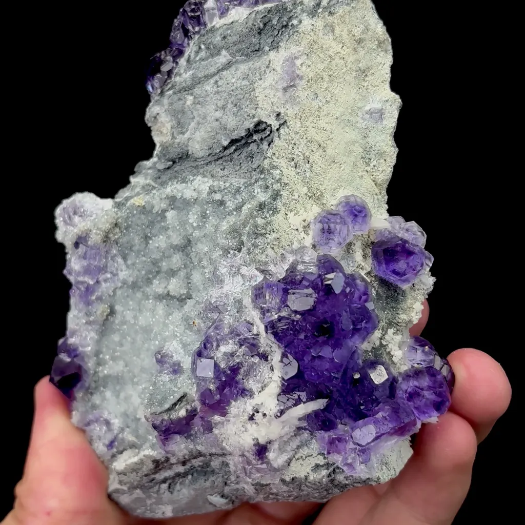 Natural Tanzanite Fluorite Mineral Specimen,High Quality Specimen,FUJIAN,CHINA(102*82*35mm) - image 4