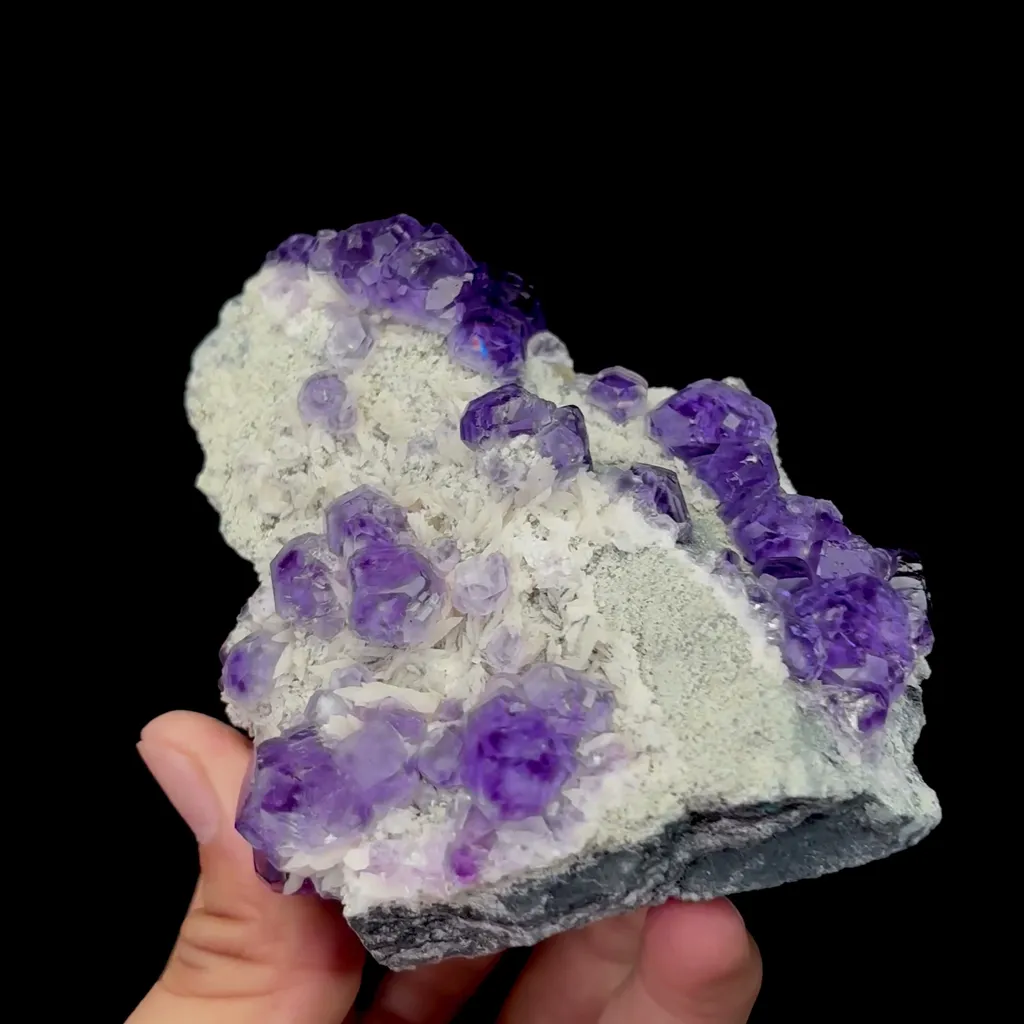 Natural Tanzanite Fluorite Mineral Specimen,High Quality Specimen,FUJIAN,CHINA(102*82*35mm) - image 2