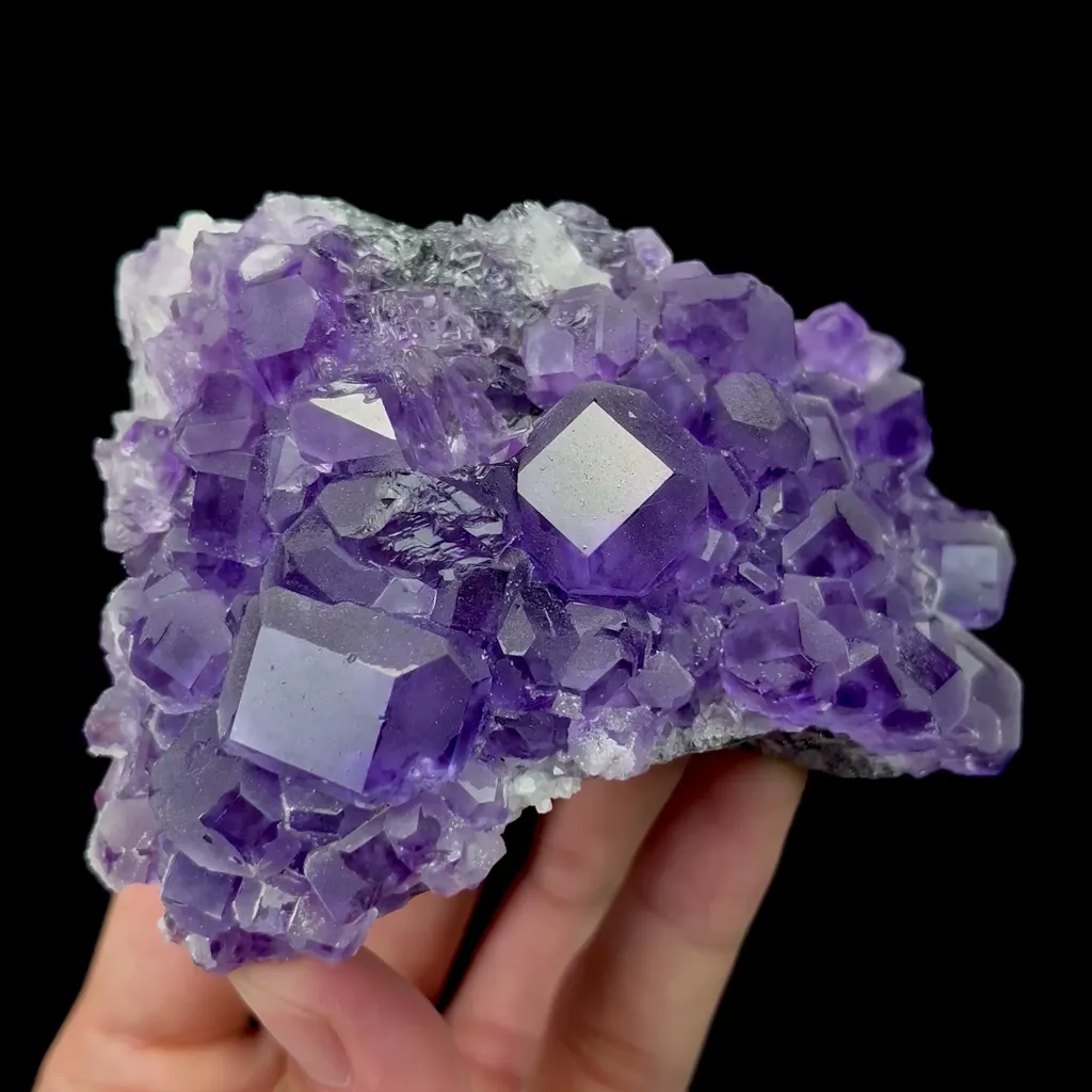 Natural Tanzanite Fluorite Mineral Specimen,High Quality Specimen,FUJIAN,CHINA(105*75*40mm) image