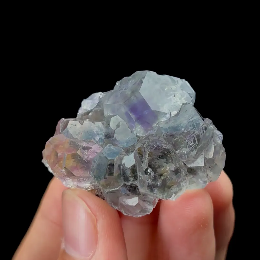 Natural Tanzanite Fluorite Mineral Specimen,High Quality Specimen,FUJIAN,CHINA(39*31*19mm) image