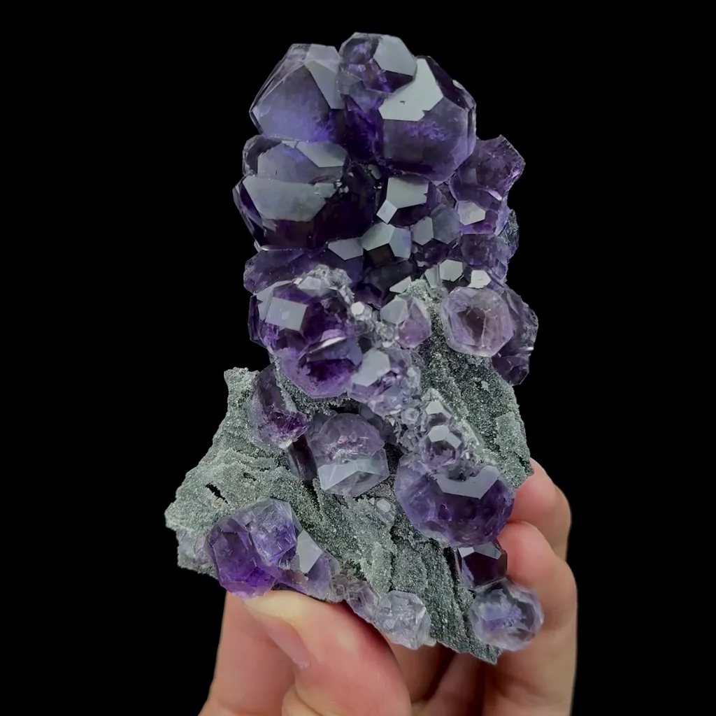 Natural Tanzanite Fluorite Mineral Specimen,High Quality Specimen,FUJIAN,CHINA(60*90*15mm) image