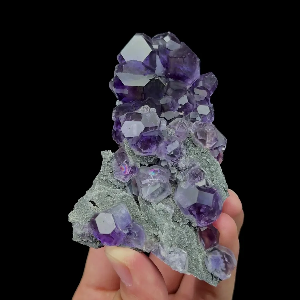 Natural Tanzanite Fluorite Mineral Specimen,High Quality Specimen,FUJIAN,CHINA(60*90*15mm) - image 2