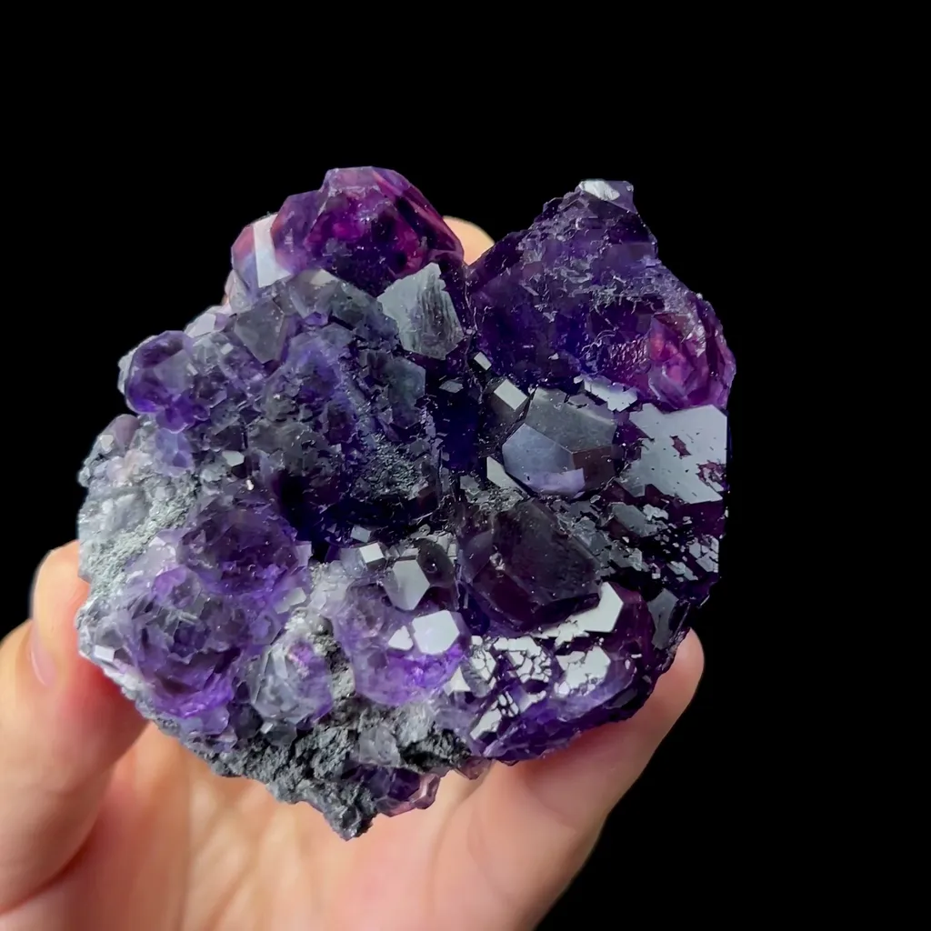 Natural Tanzanite Fluorite Mineral Specimen,High Quality Specimen,FUJIAN,CHINA(70*60*30mm) image