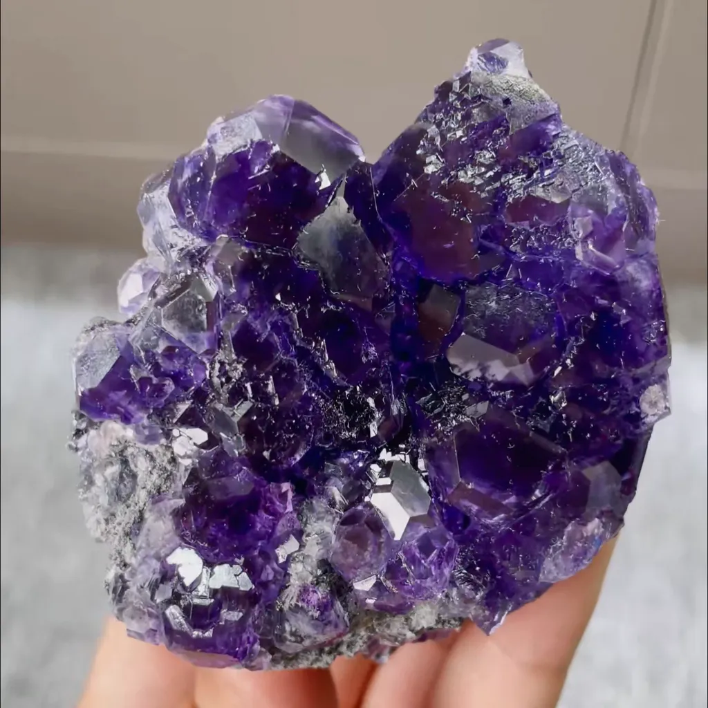 Natural Tanzanite Fluorite Mineral Specimen,High Quality Specimen,FUJIAN,CHINA(70*60*30mm) - image 3