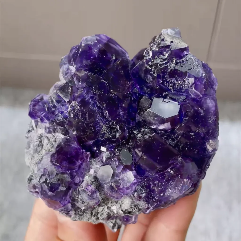 Natural Tanzanite Fluorite Mineral Specimen,High Quality Specimen,FUJIAN,CHINA(70*60*30mm) - image 4
