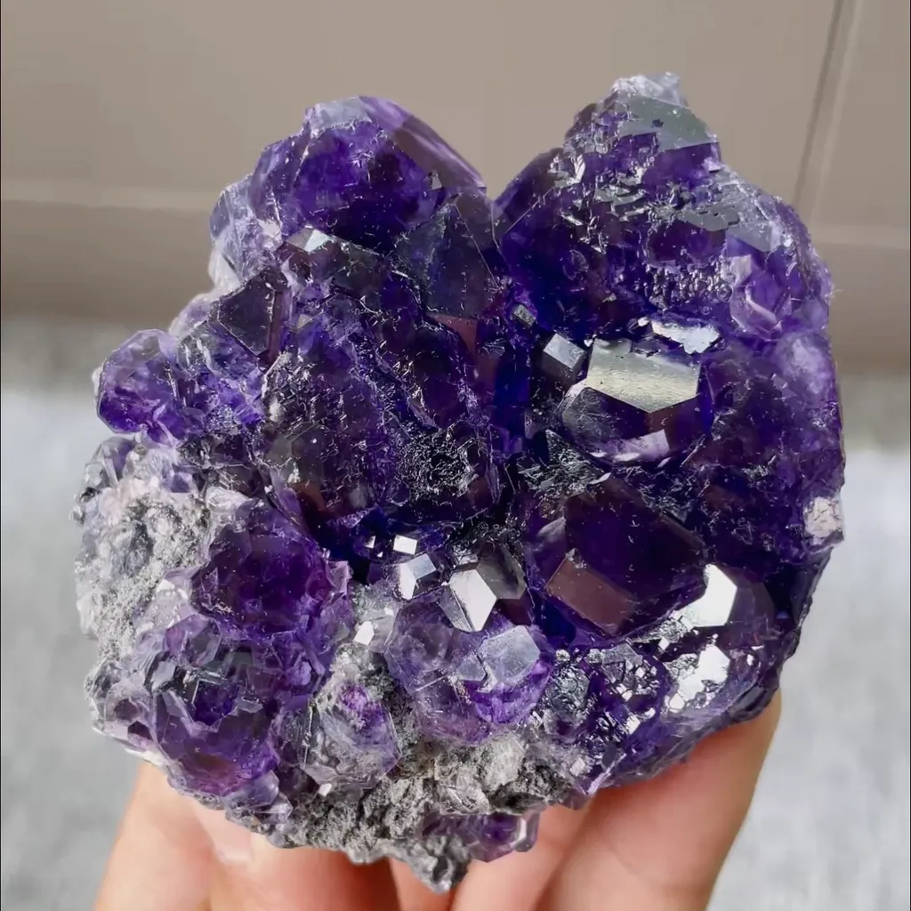 Natural Tanzanite Fluorite Mineral Specimen,High Quality Specimen,FUJIAN,CHINA(70*60*30mm) - image 2
