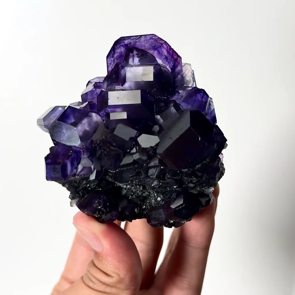 Natural Tanzanite Fluorite Mineral Specimen,High Quality Specimen,FUJIAN,CHINA(77*66*40mm) - image 4