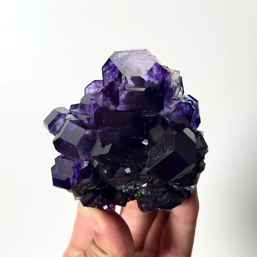 Natural Tanzanite Fluorite Mineral Specimen,High Quality Specimen,FUJIAN,CHINA(77*66*40mm) image