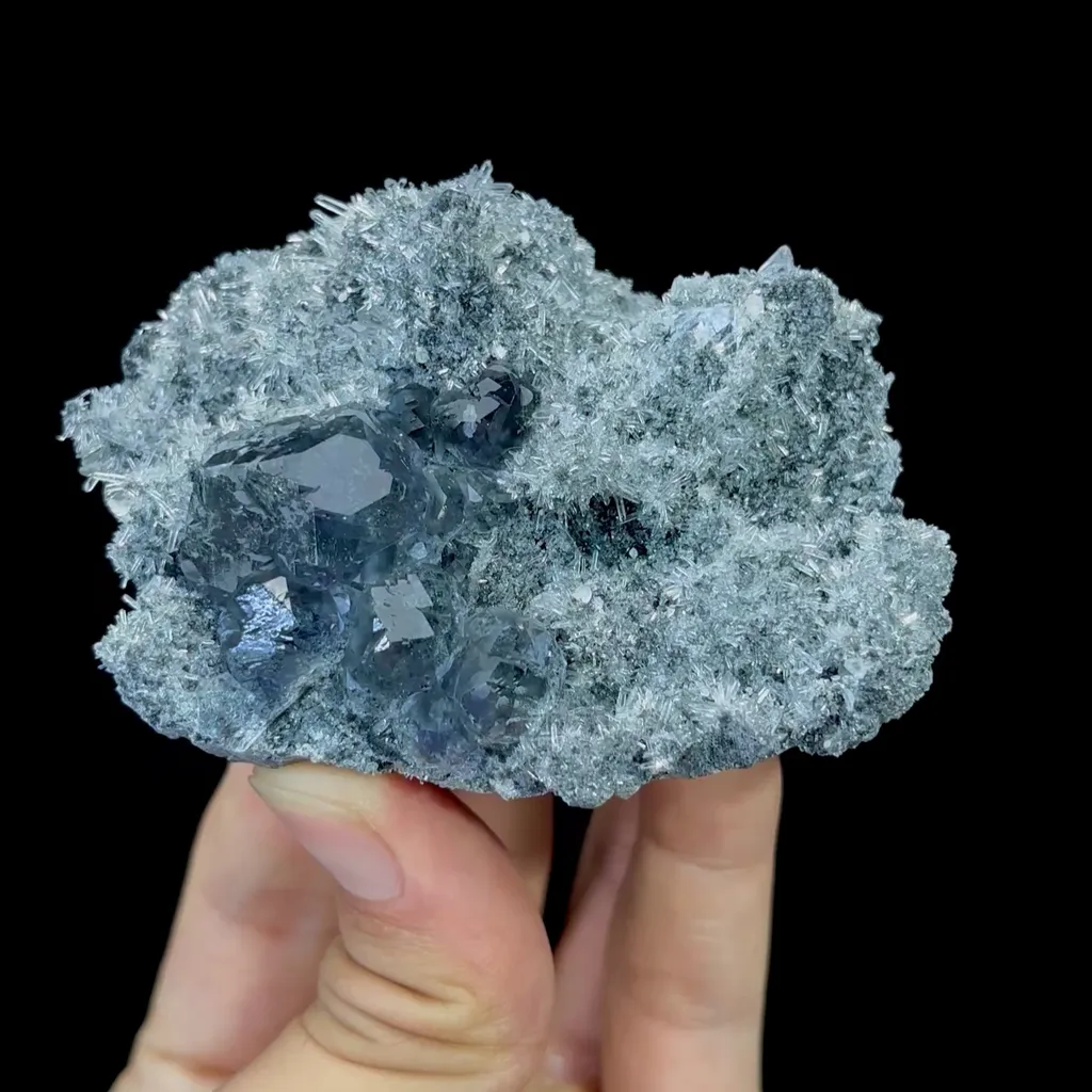 Natural Tanzanite Fluorite Mineral Specimen,High Quality Specimen,FUJIAN,CHINA(80*60*35mm) image