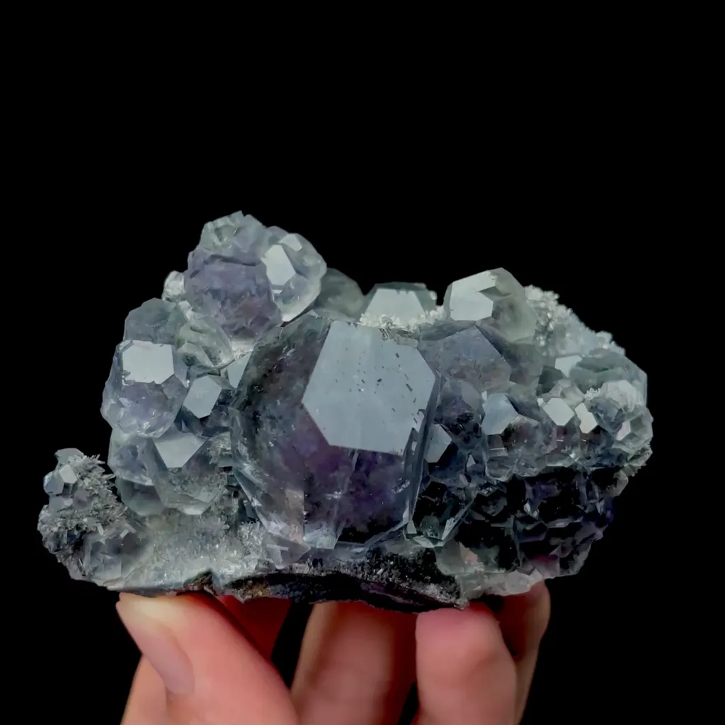 Natural Tanzanite Fluorite Mineral Specimen,High Quality Specimen,FUJIAN,CHINA(83*51*37mm) image