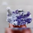 Natural Tanzanite Fluorite & Quartz, Mineral Specimen: Fujian,China (90*50*40mm) - image 4