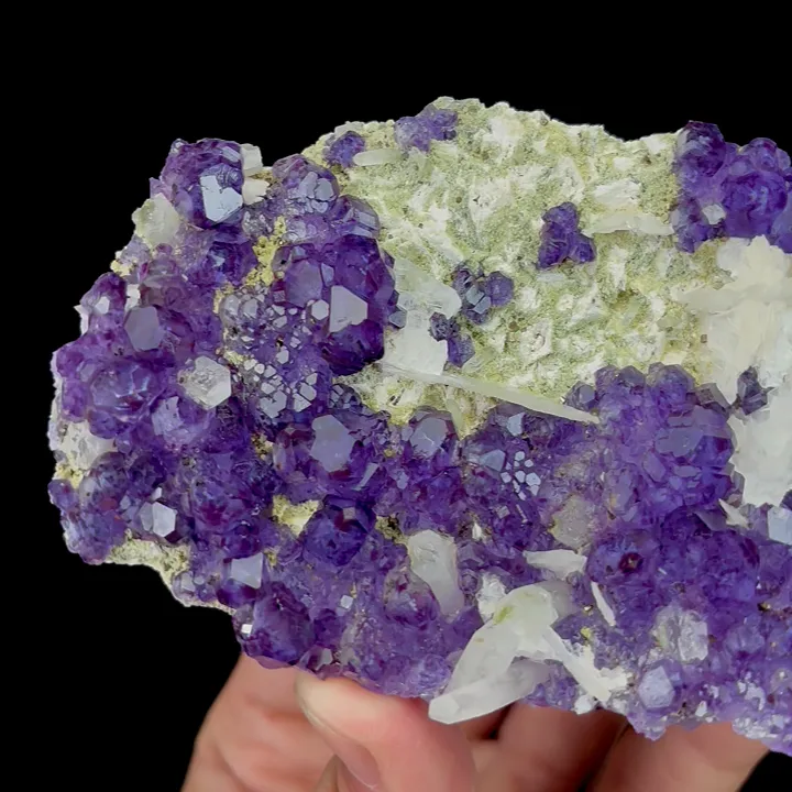 Natural Tanzanite Fluorite,Cube Mineral Specimen: HUNAN (115*28*70mm) - image 2