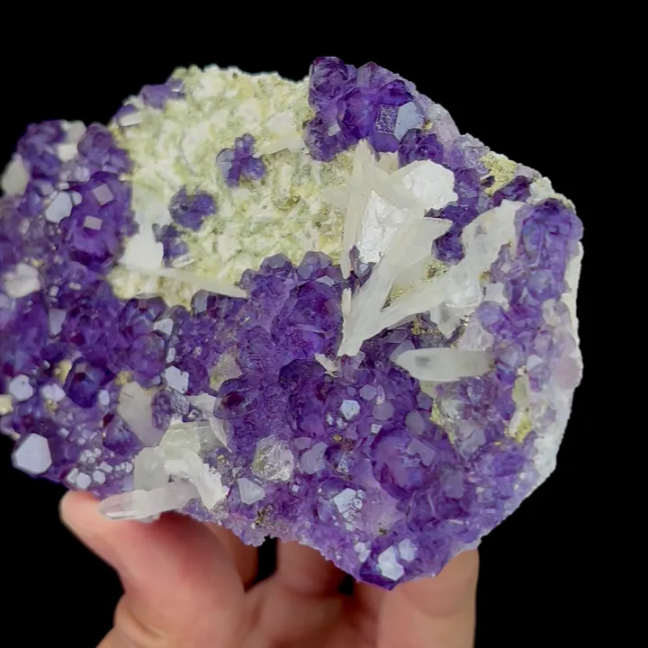 Natural Tanzanite Fluorite,Cube Mineral Specimen: HUNAN (115*28*70mm) - image 3