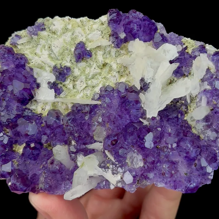 Natural Tanzanite Fluorite,Cube Mineral Specimen: HUNAN (115*28*70mm) - image 4