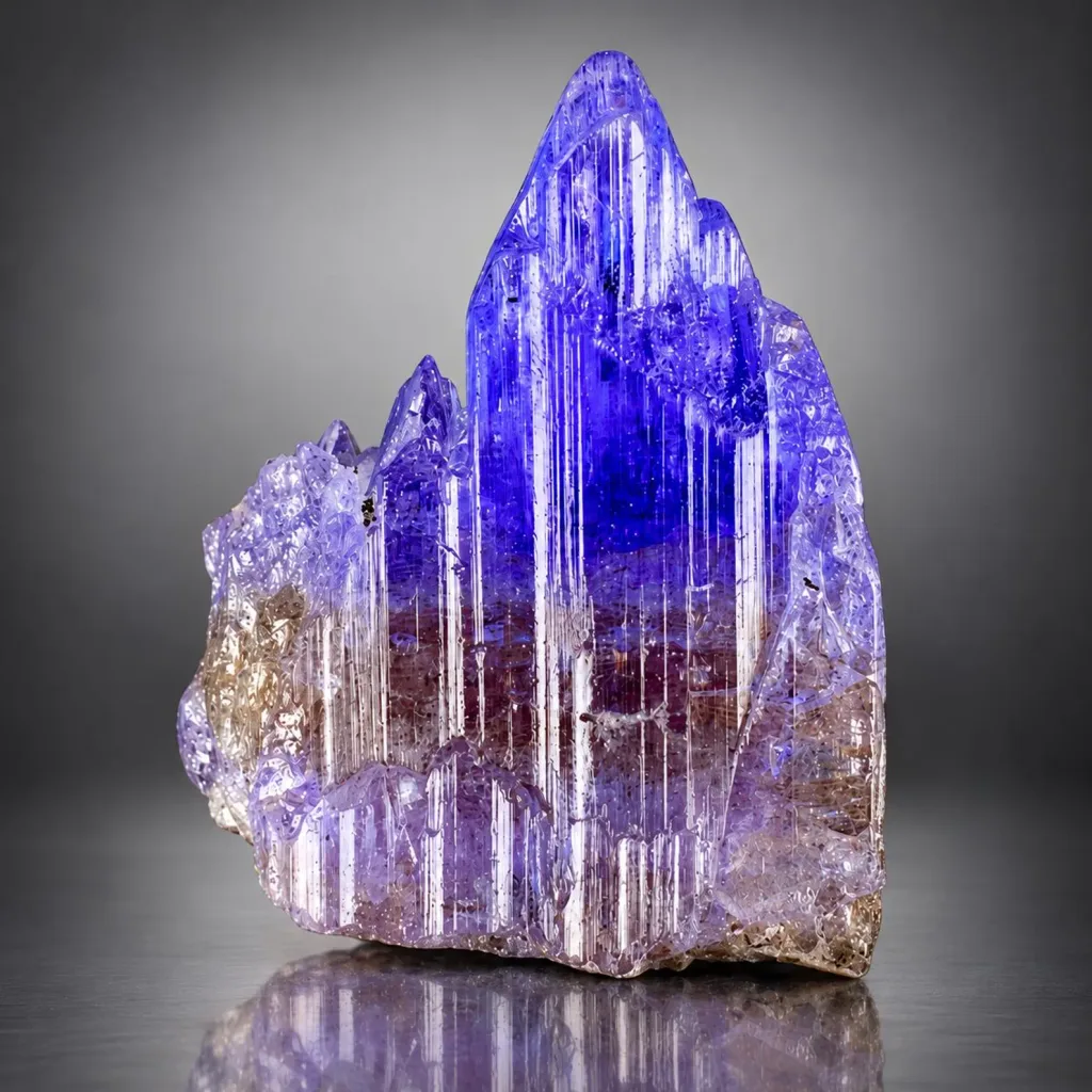 Natural Termanited Rare Bule Tanzanite Crystal, Raw Tanzanite Gemstone image