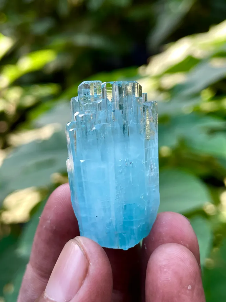 Natural Terminated Aquamarine Crystal Cluster, Aquamarine Specimen, Aquamarine Raw Aquamarine, Minerals Specimen From Shigar Pakistan - - image 3
