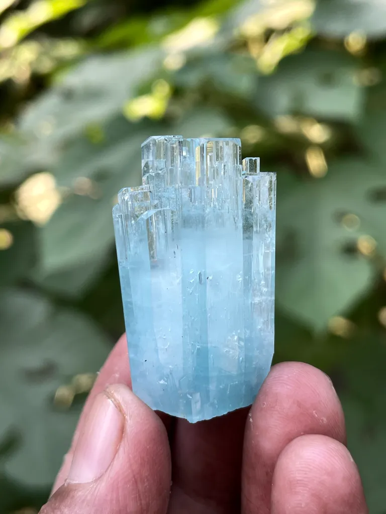 Natural Terminated Aquamarine Crystal Cluster, Aquamarine Specimen, Aquamarine Raw Aquamarine, Minerals Specimen From Shigar Pakistan - - image 2