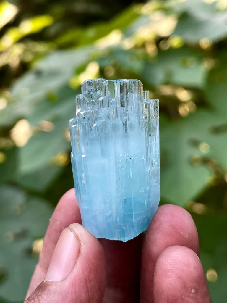 Natural Terminated Aquamarine Crystal Cluster, Aquamarine Specimen, Aquamarine Raw Aquamarine, Minerals Specimen From Shigar Pakistan - - image 4