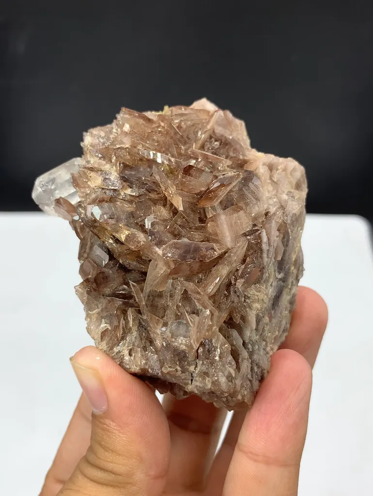 Natural Terminated Axinite Cluster With Quartz, Axinite Specimen, Raw Axinite, Rare Axinite, Axinite Stone, Minerals Specimen From Skardu - - image 2