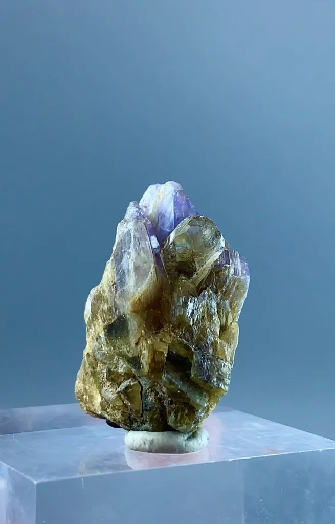 Natural Terminated Bi Color Tanzanite Cluster, Tanzanite Specimen, Raw Tanzanite, Minerals Specimen From Tanzania - image 4