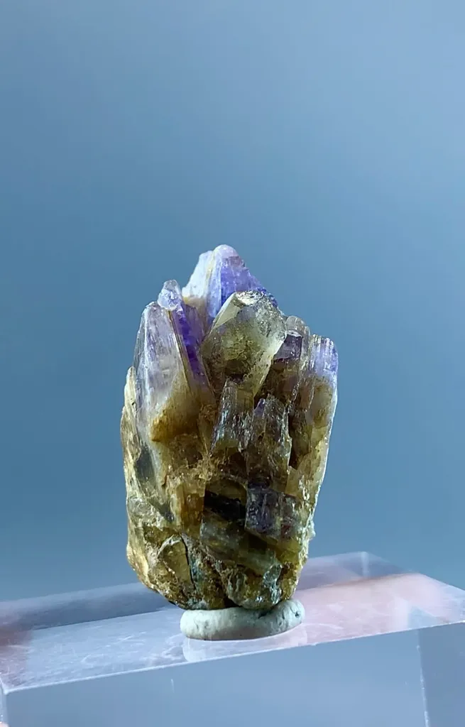 Natural Terminated Bi Color Tanzanite Cluster, Tanzanite Specimen, Raw Tanzanite, Minerals Specimen From Tanzania - image 2