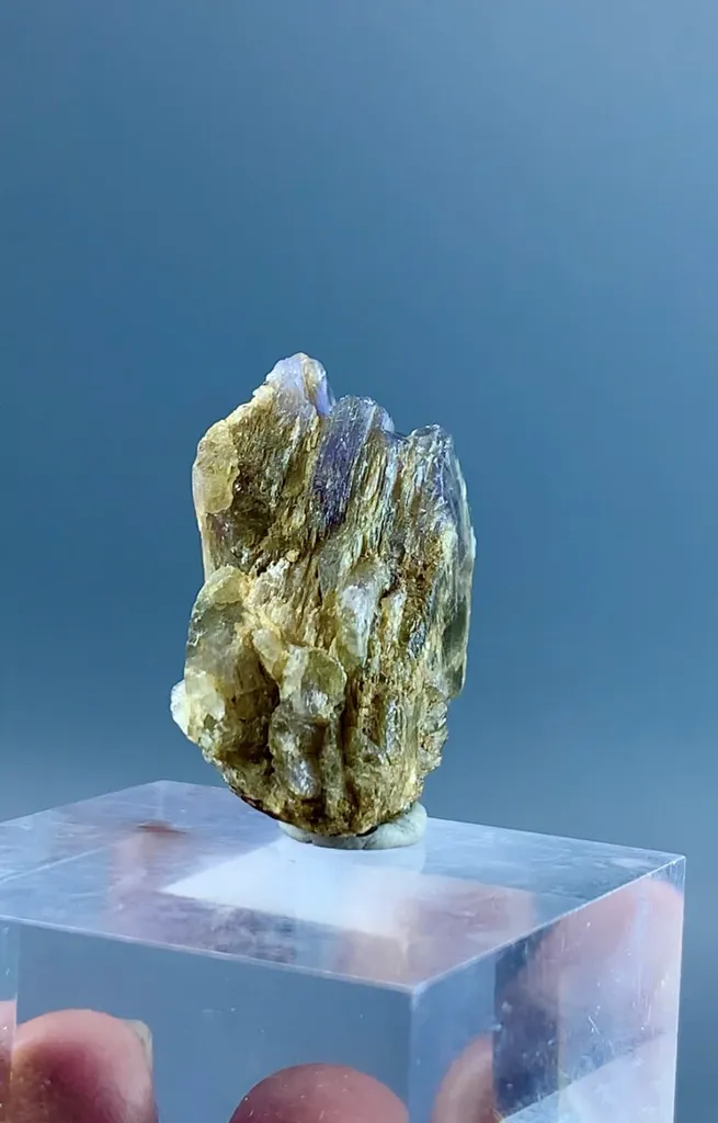 Natural Terminated Bi Color Tanzanite Cluster, Tanzanite Specimen, Raw Tanzanite, Minerals Specimen From Tanzania - image 7