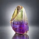 Natural Terminated Bicolor Tanzaite Crystal, Yellow-Blue Tenzanite Gem, Gem Grade Tanzanite - image 7