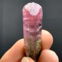 Natural terminated Bicolor Tourmaline Crystal from Afghanistan - image 6