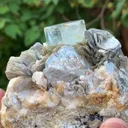 Natural Terminated Blue Aquamarine Crystal With Muscovite Mica, Aquamarine Specimen, Raw Aquamarine, Minerals Specimen From Nagar - - image 3