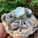 Natural Terminated Blue Aquamarine Crystal With Muscovite Mica, Aquamarine Specimen, Raw Aquamarine, Minerals Specimen From Nagar - - image 5